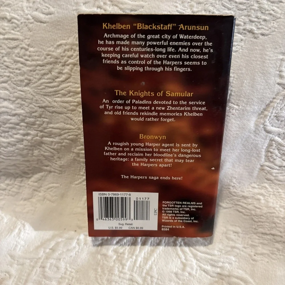 TSR Forgotten Realms Novel Harpers #16 - Thornhold VG